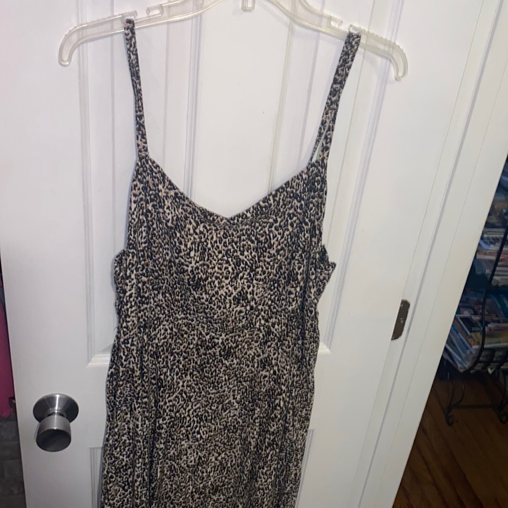 XL Old Navy Leopard Print Dress. Spaghetti Straps